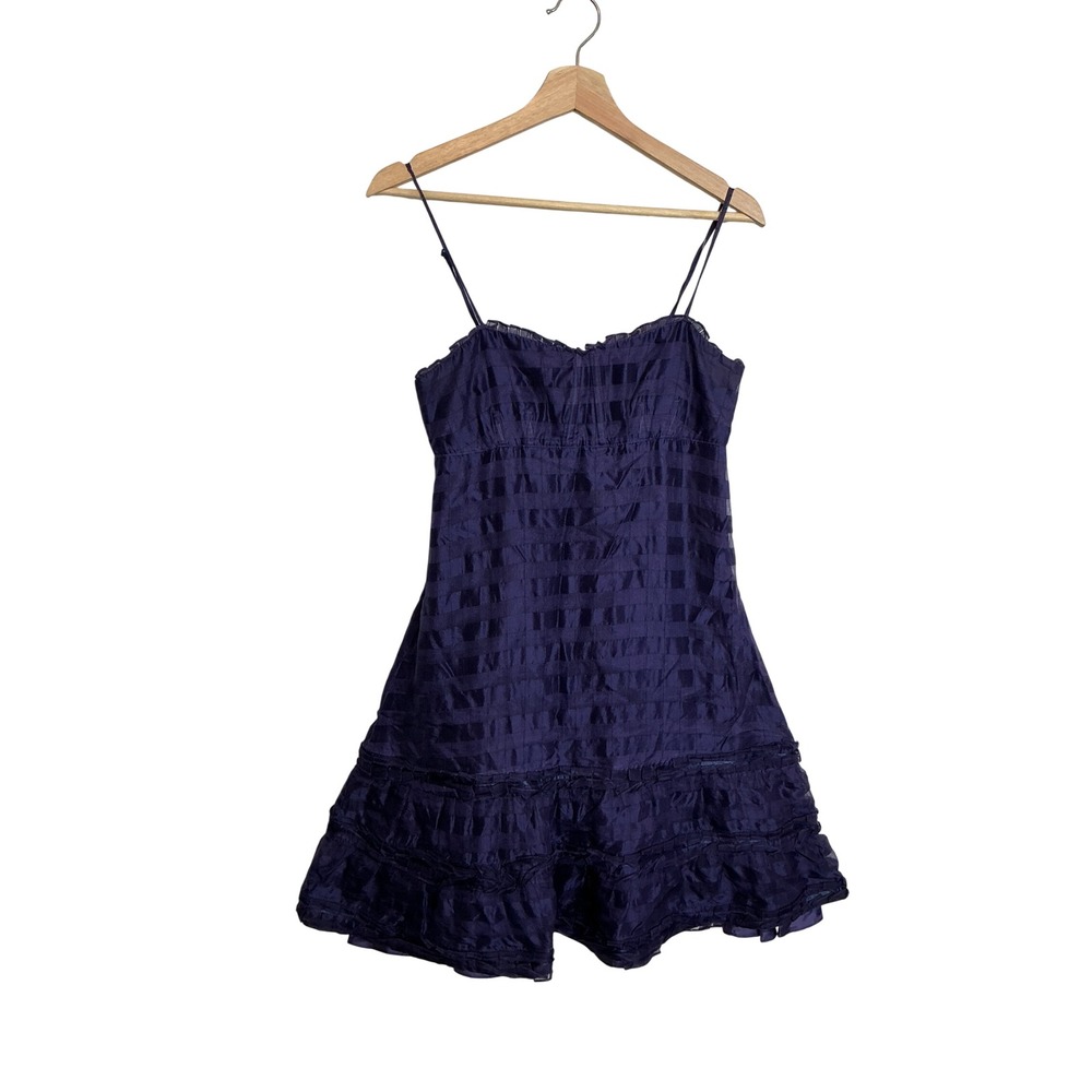 Marc By Marc Jacobs Size 4 Purple 100% Silk Cocktail Dress